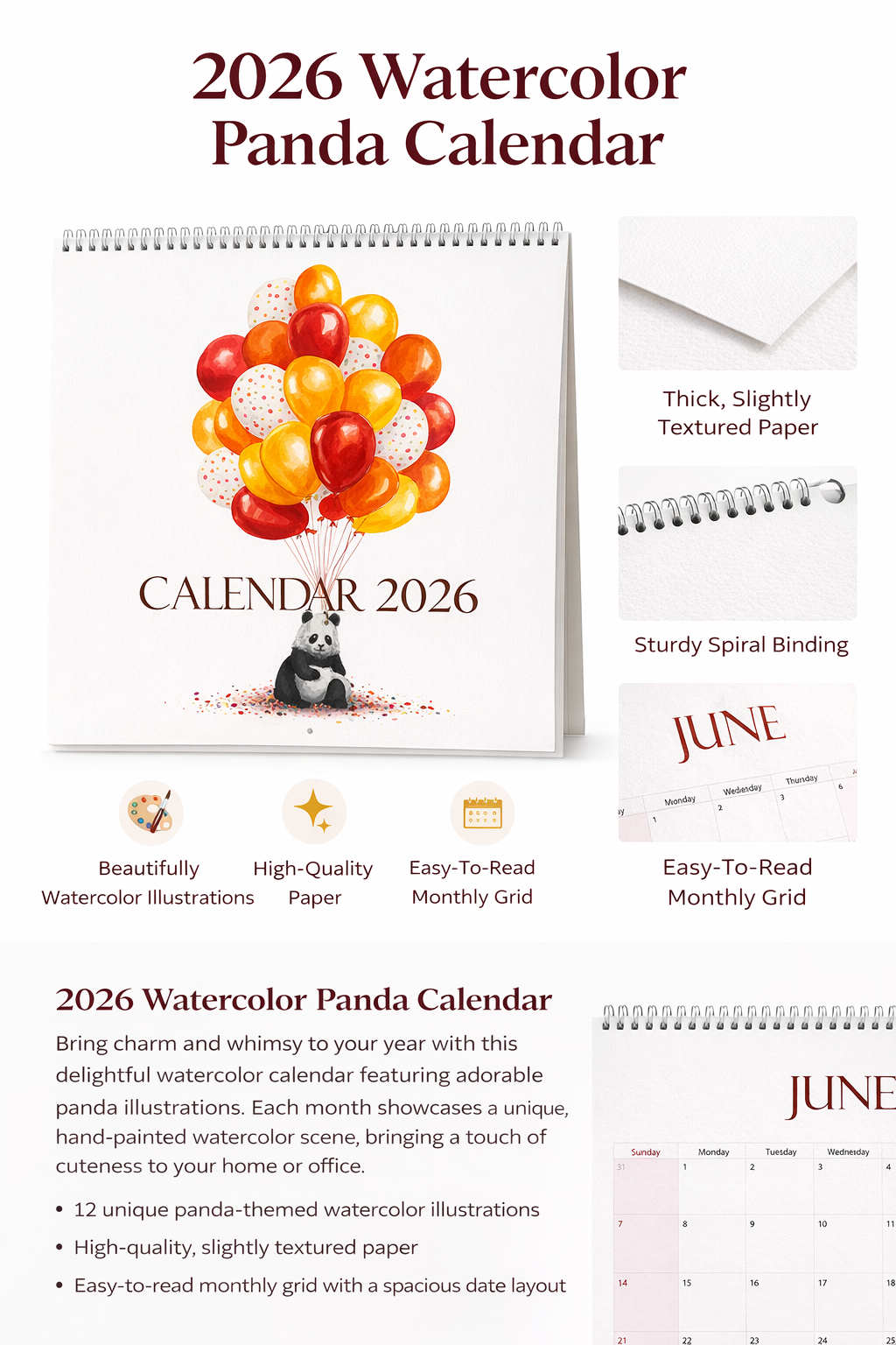 BOKETTO 2026 Calendar